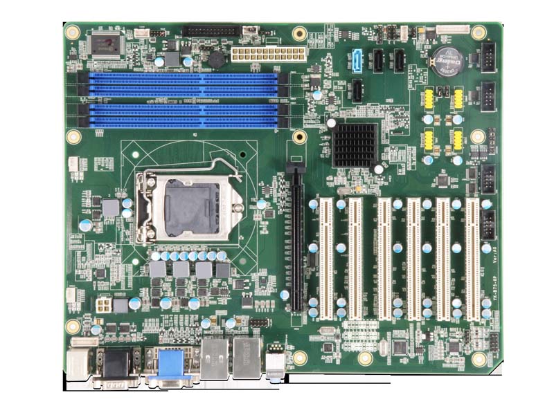 Placa-mãe industrial ATX 6PCI B75 Chip 2LAN 6COM 12USB, 7 slots (6PCI 1PCIEx16)