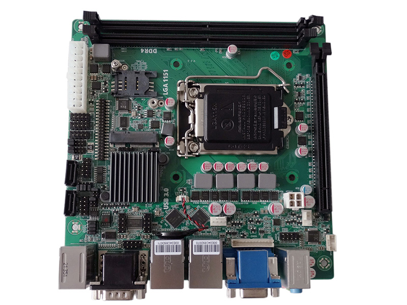 Mini placa-mãe ITX chip H310 10COM 12USB PCIEx16 2LAN i211 ou i210, alimentação ATX