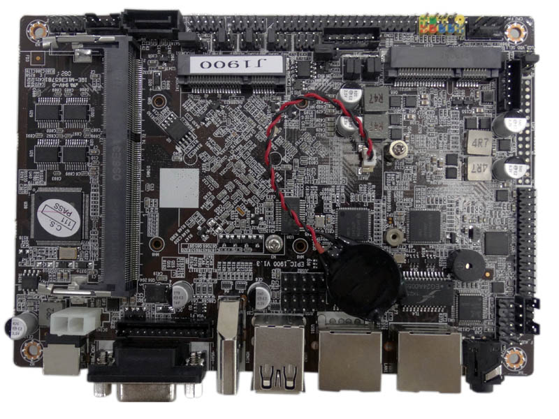 EPIC 3,5" placa-mãe J1900 CPU solda no backplane, 2LAN 6COM 6USB