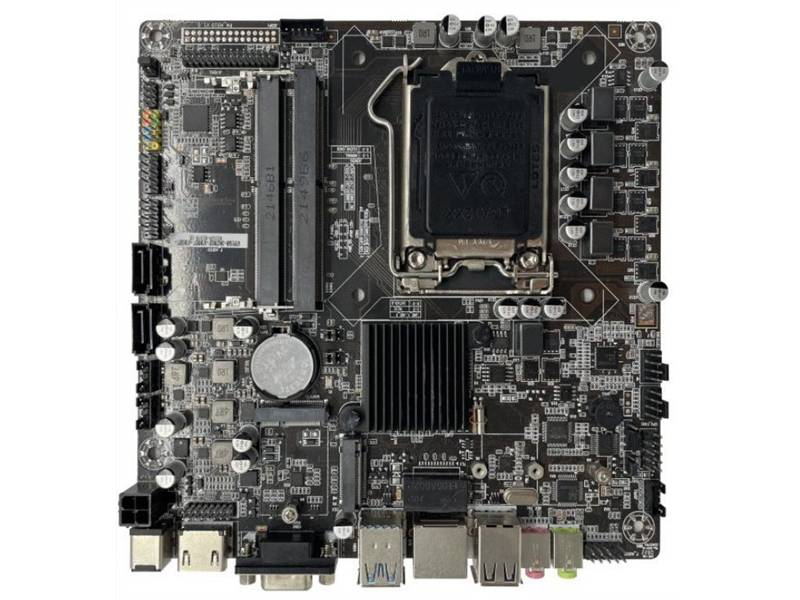 Placa-mãe Mini ITX Intel® PCH H510 Chip com suporte para CPU de 10ª e 11ª geração 1LAN 1COM 8USB