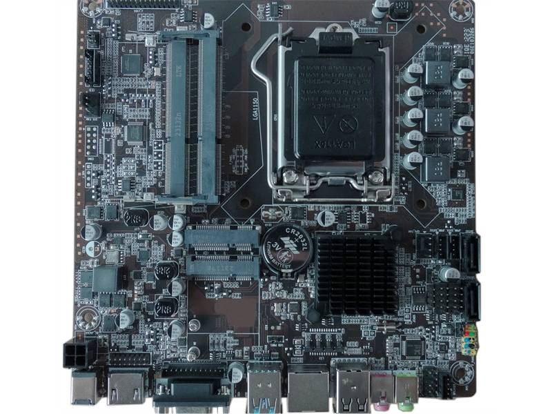 Placa-mãe Mini ITX Intel® PCH H81 Chip com suporte para CPU de 4ª geração 1LAN 1COM 8USB