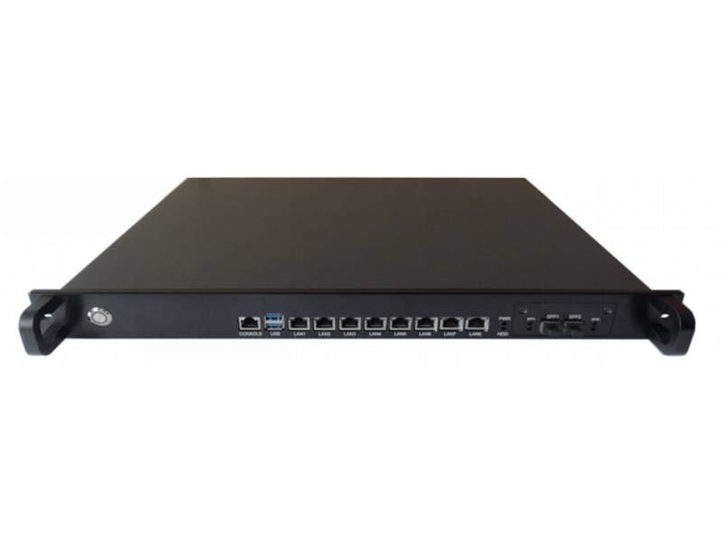 Plataforma de segurança líquida 1U Rackmount 8LAN PC industrial 8LAN Intel GbE opcional 2LAN ou 4LAN 10GbE SFP