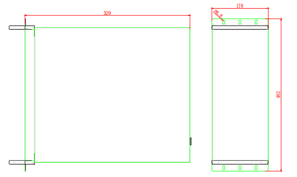 8.9  touch screen Rackmount PC