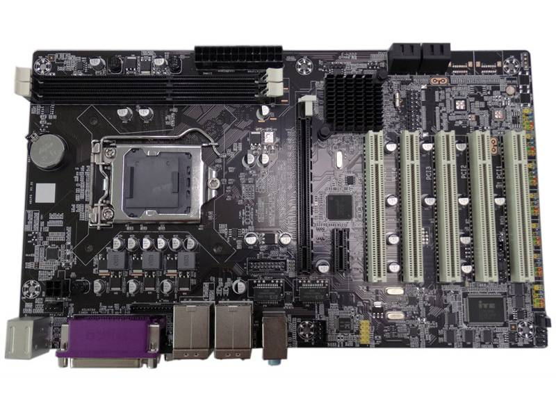 Placa-mãe industrial ATX Intel® PCH H61 Chip 2LAN/6COM/8USB 7 slots (5PCI) Expansão