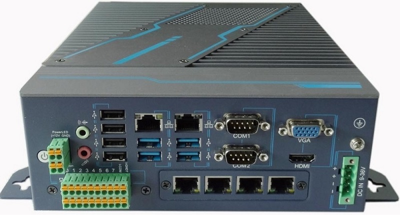 Multi-Network Port Fanless Embedded Box PC