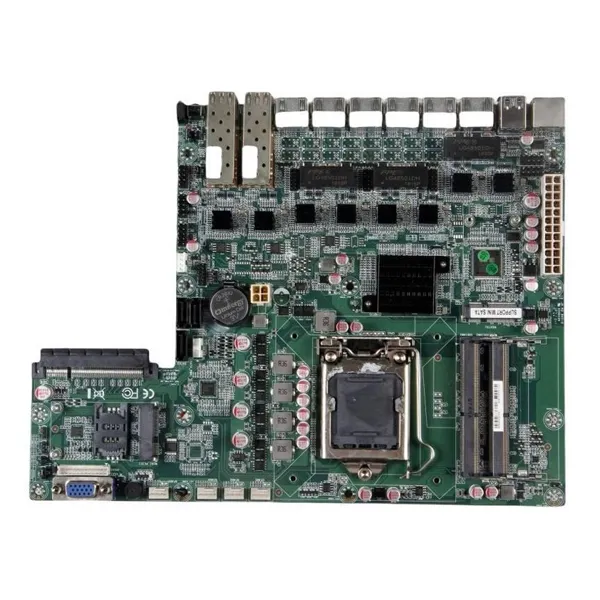 8LAN motherboard B150 chip 6LAN+2SFP or 8LAN Intel Gigabit LAN ports, PCIEx8 expansion