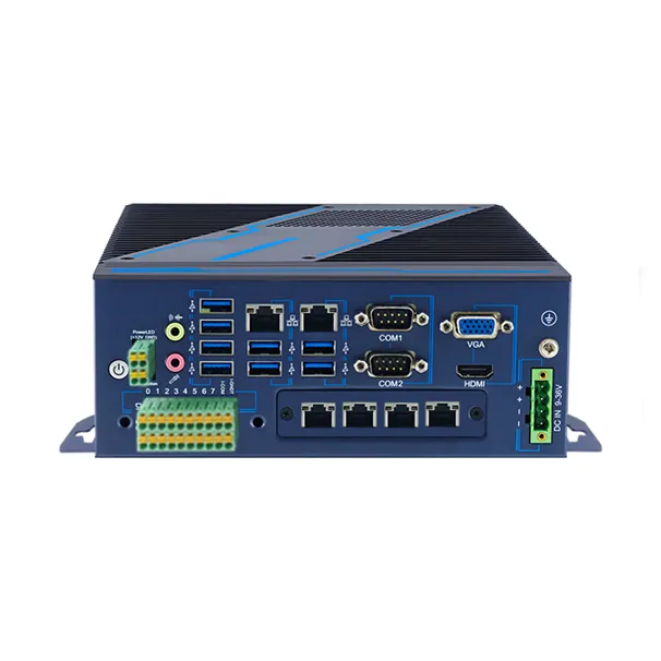 All-Aluminum Fan-Embedded Industrial Box PC for 4th-9th Gen CPU with Optional Expansion Slots All-Aluminum Fan-Embedded Industrial Box PC for 4th-9th Gen CPU with Optional Expansion Slots