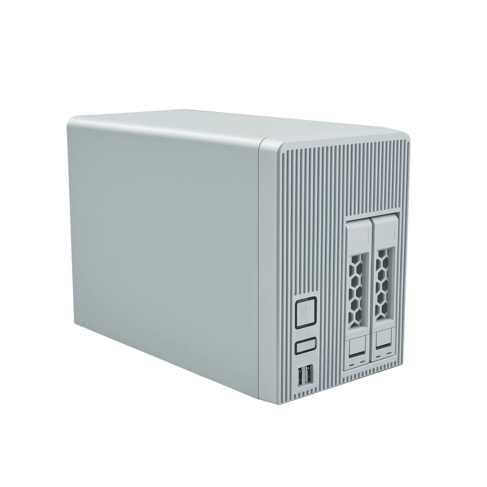 NAS cloud hardware platform, 2 protable hard drive slots, optional RAID function