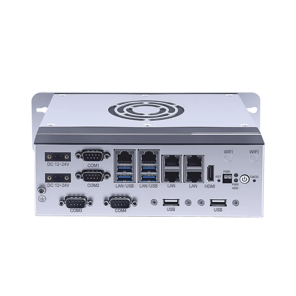 All aluminum BOX industrial computer, support 6/7/8/9th generation desktop CPUs, 6LANS/4COM/6 USB